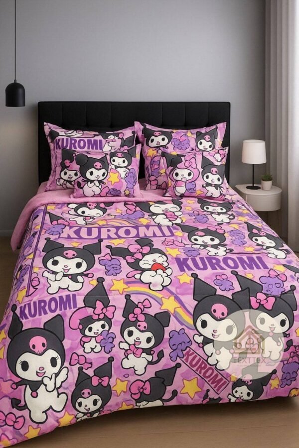 Combo edredón con sábanas diseño kuromi - Image 4