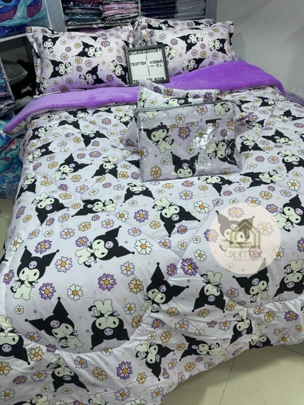 Combo edredón con sábanas diseño kuromi - Image 2