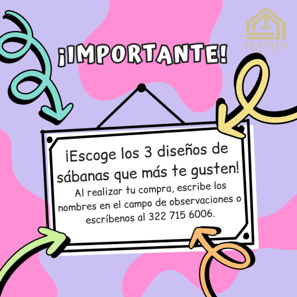 Promo de 3 juegos de sábanas diseño