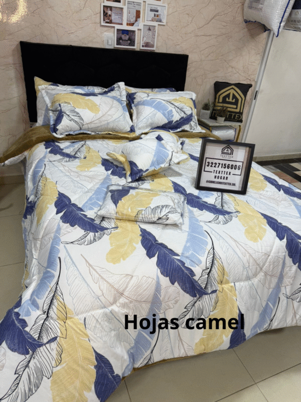 Combo edredon tela cobija + sabanas