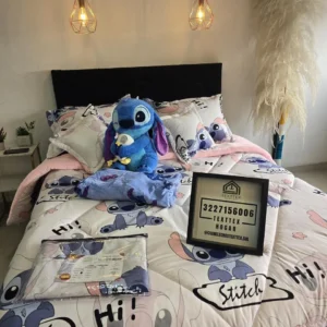 Combo Stitch Completo (EDREDÓN+ SABANAS Y MUÑECO)