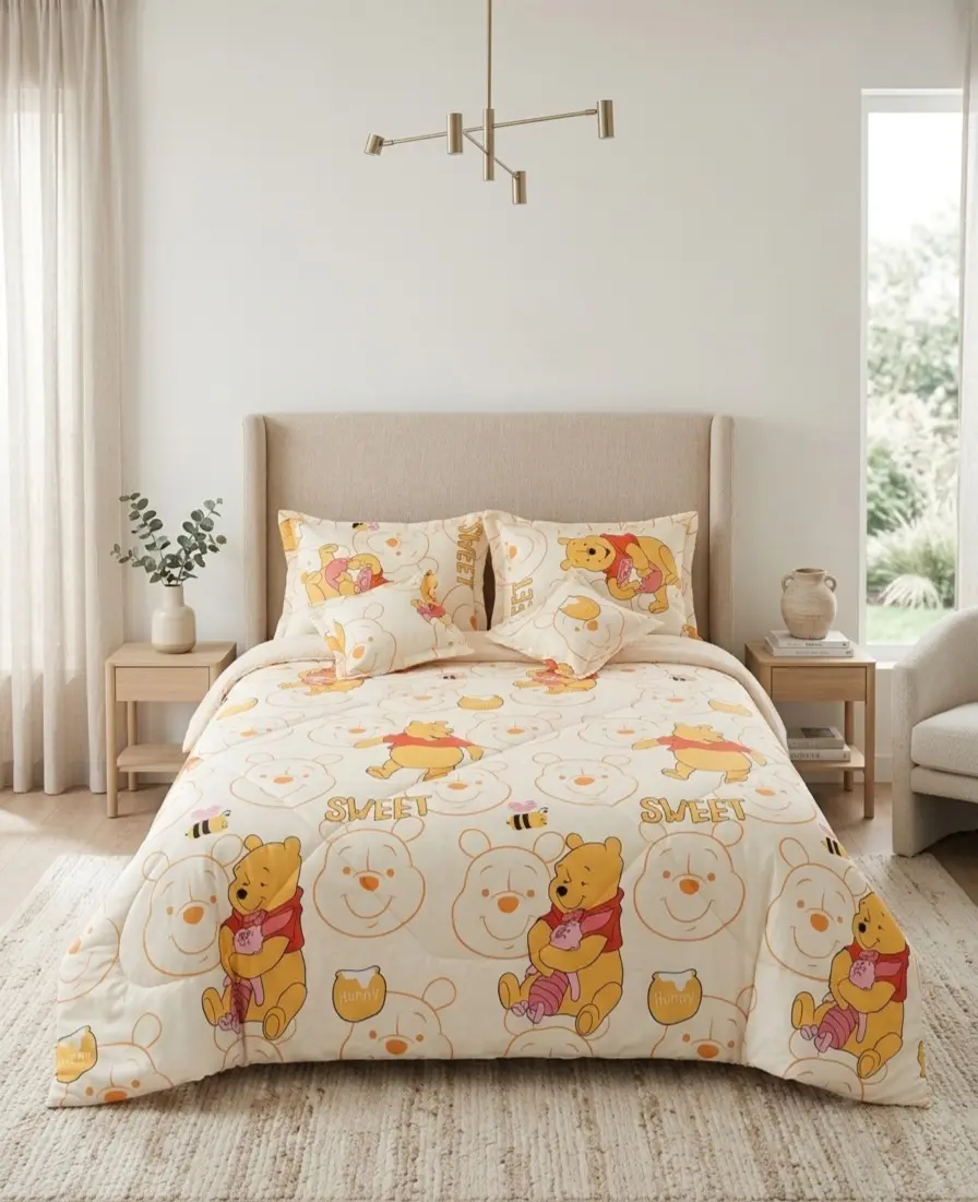 COMBO TELA COBIJA DE WINNIE POOH